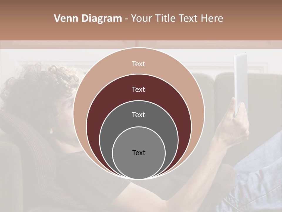 Two Seater Sofa Touchpad Wireless Technology PowerPoint Template
