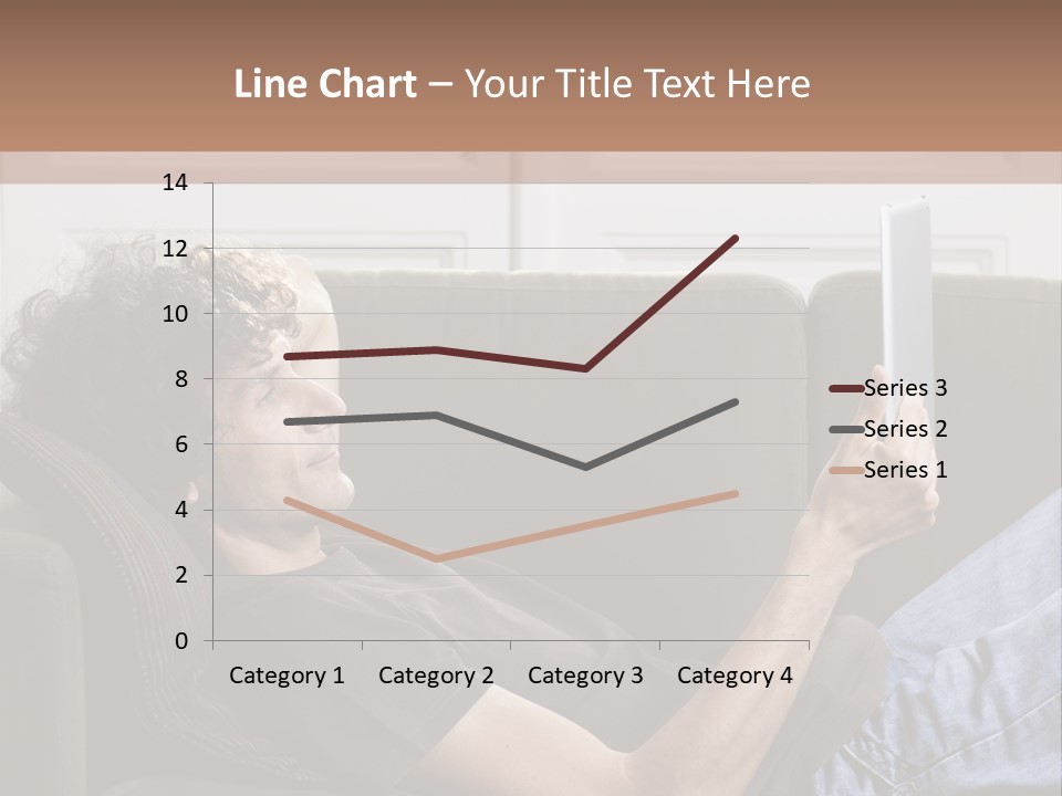 Two Seater Sofa Touchpad Wireless Technology PowerPoint Template