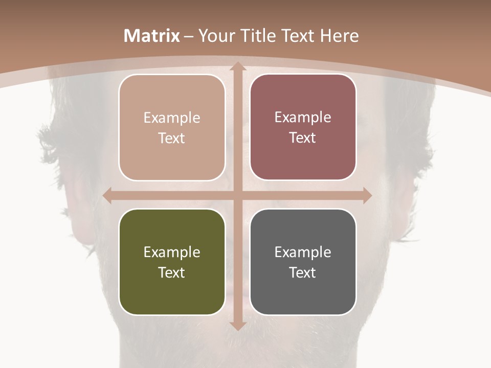 Frown Blue Eyes Nose PowerPoint Template