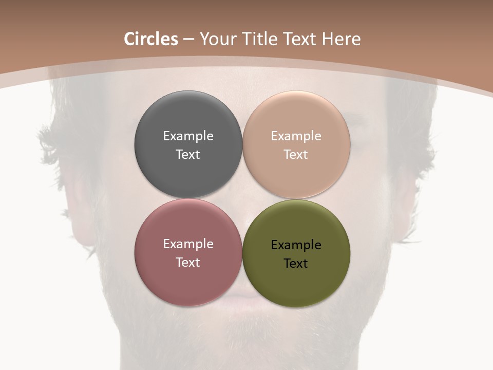 Frown Blue Eyes Nose PowerPoint Template