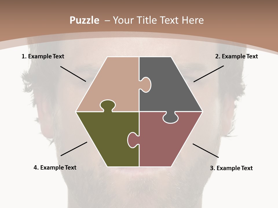 Frown Blue Eyes Nose PowerPoint Template