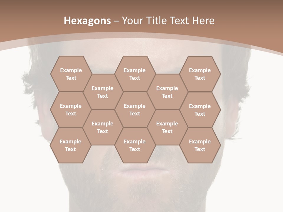 Frown Blue Eyes Nose PowerPoint Template