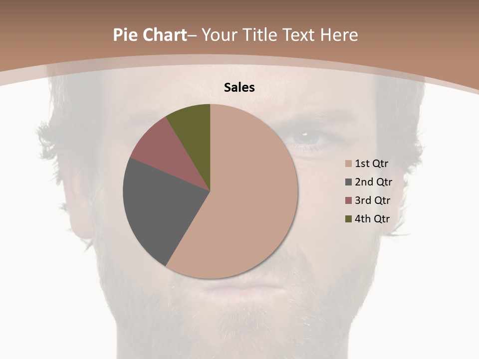 Frown Blue Eyes Nose PowerPoint Template