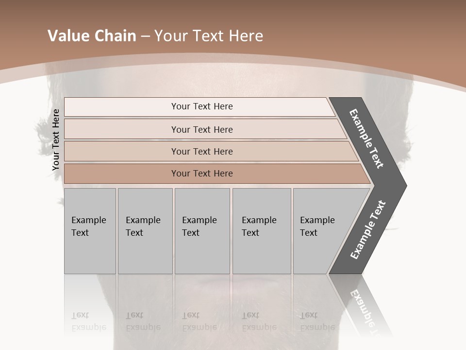 Frown Blue Eyes Nose PowerPoint Template