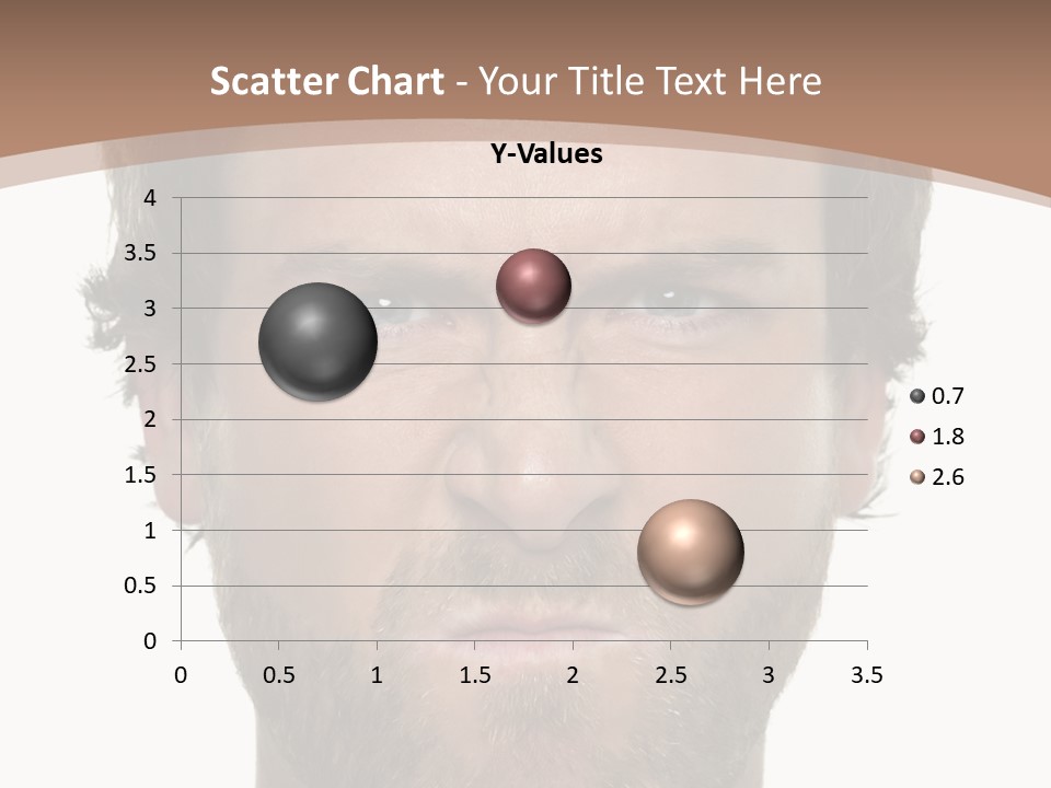 Frown Blue Eyes Nose PowerPoint Template