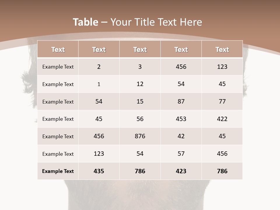 Frown Blue Eyes Nose PowerPoint Template