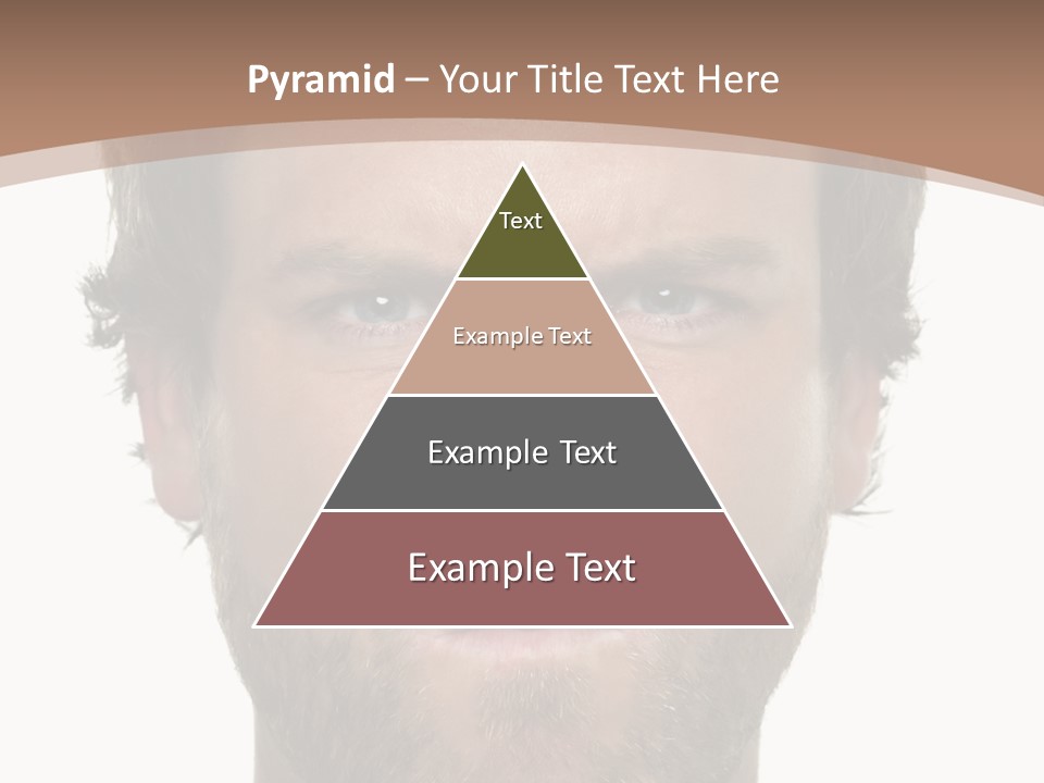 Frown Blue Eyes Nose PowerPoint Template