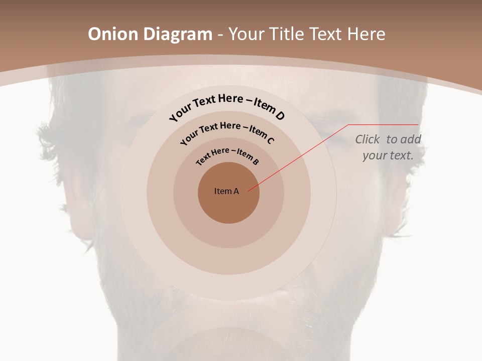 Frown Blue Eyes Nose PowerPoint Template