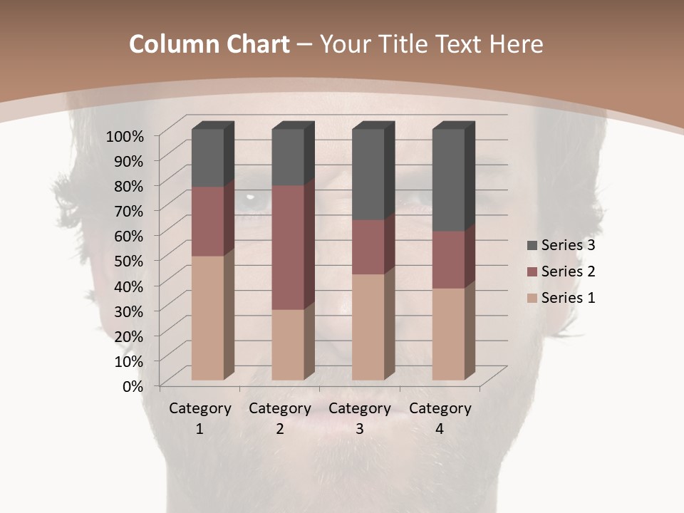 Frown Blue Eyes Nose PowerPoint Template