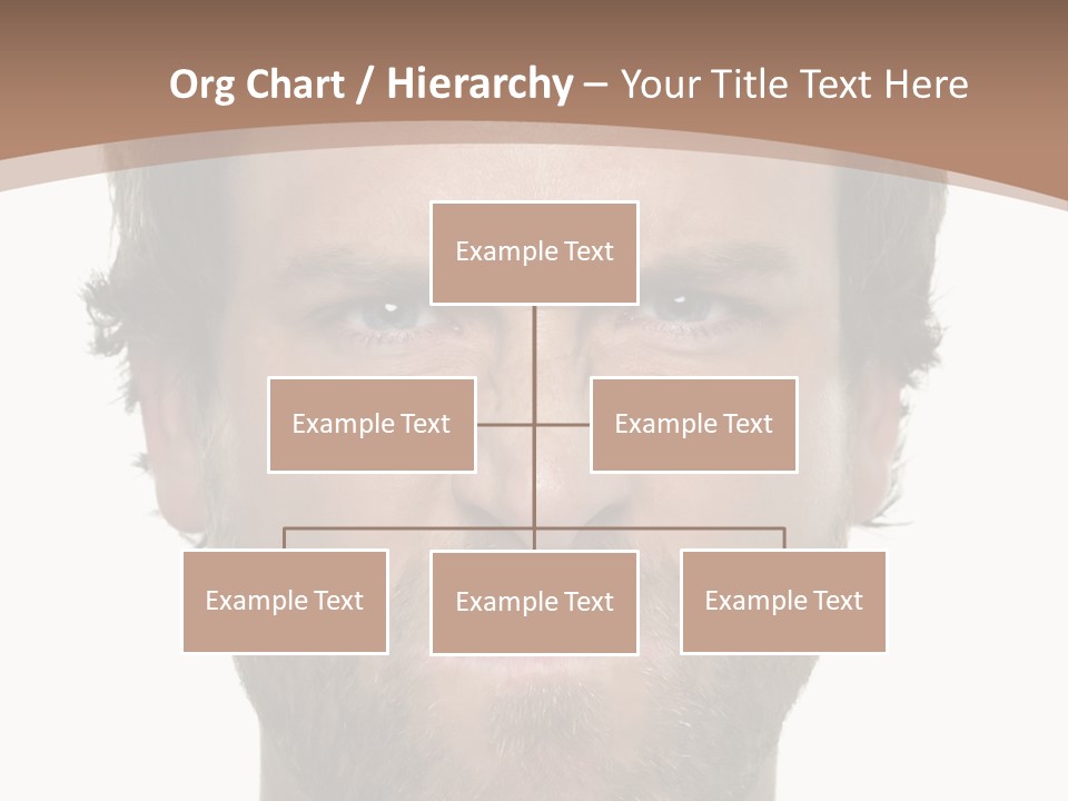 Frown Blue Eyes Nose PowerPoint Template
