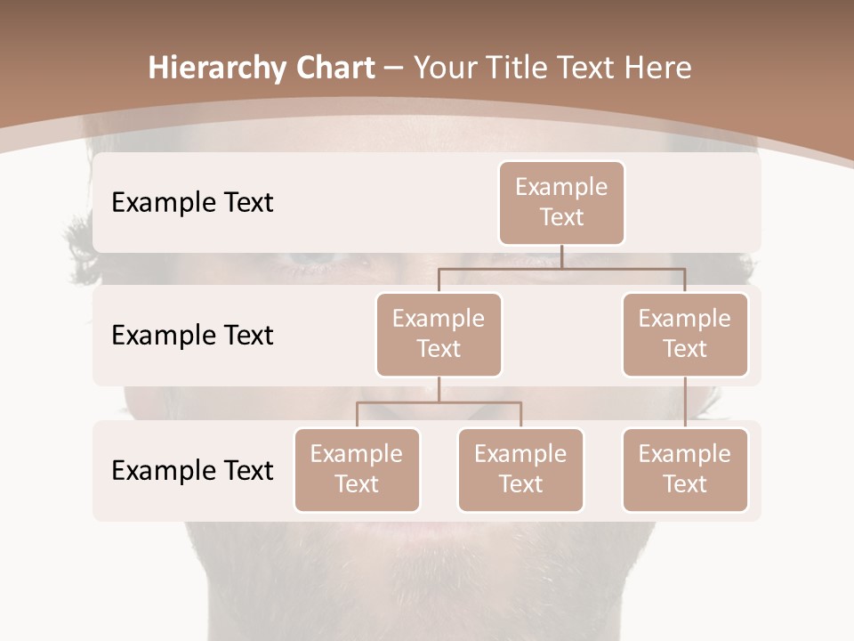 Frown Blue Eyes Nose PowerPoint Template