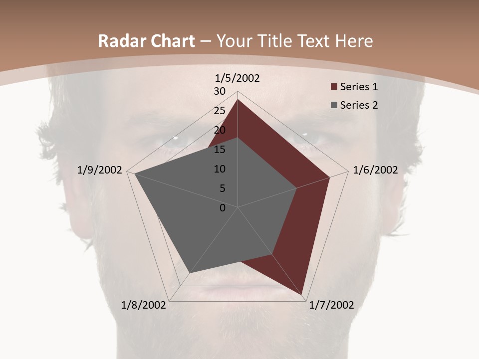 Frown Blue Eyes Nose PowerPoint Template