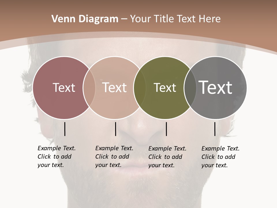 Frown Blue Eyes Nose PowerPoint Template