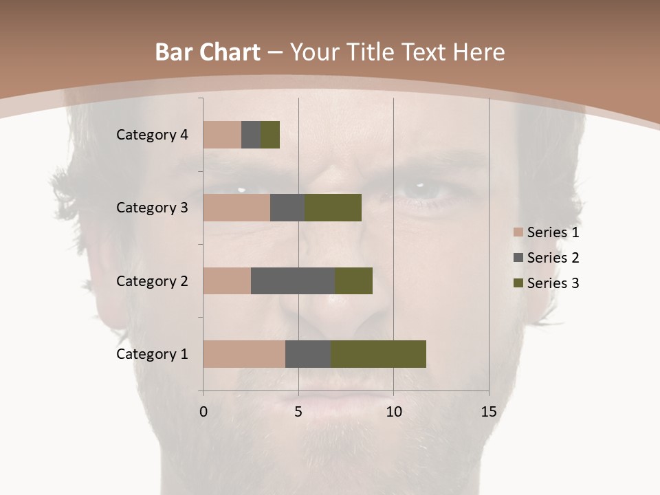 Frown Blue Eyes Nose PowerPoint Template