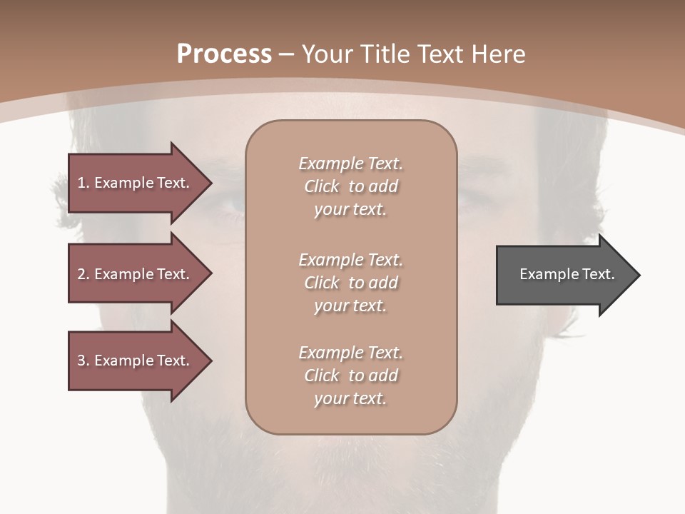 Frown Blue Eyes Nose PowerPoint Template