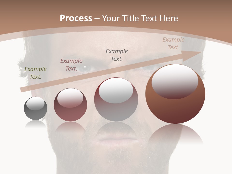 Frown Blue Eyes Nose PowerPoint Template