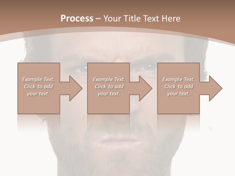 Frown Blue Eyes Nose PowerPoint Template