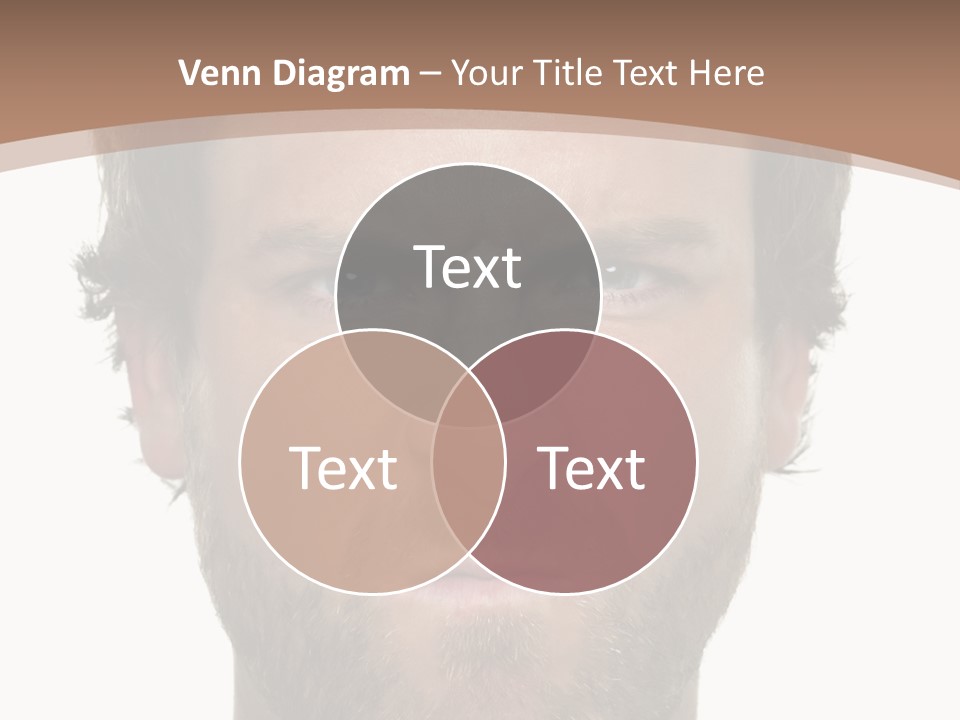 Frown Blue Eyes Nose PowerPoint Template