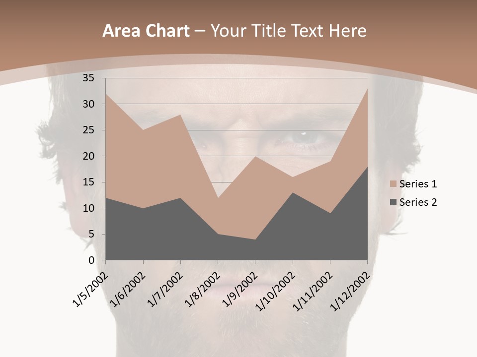 Frown Blue Eyes Nose PowerPoint Template