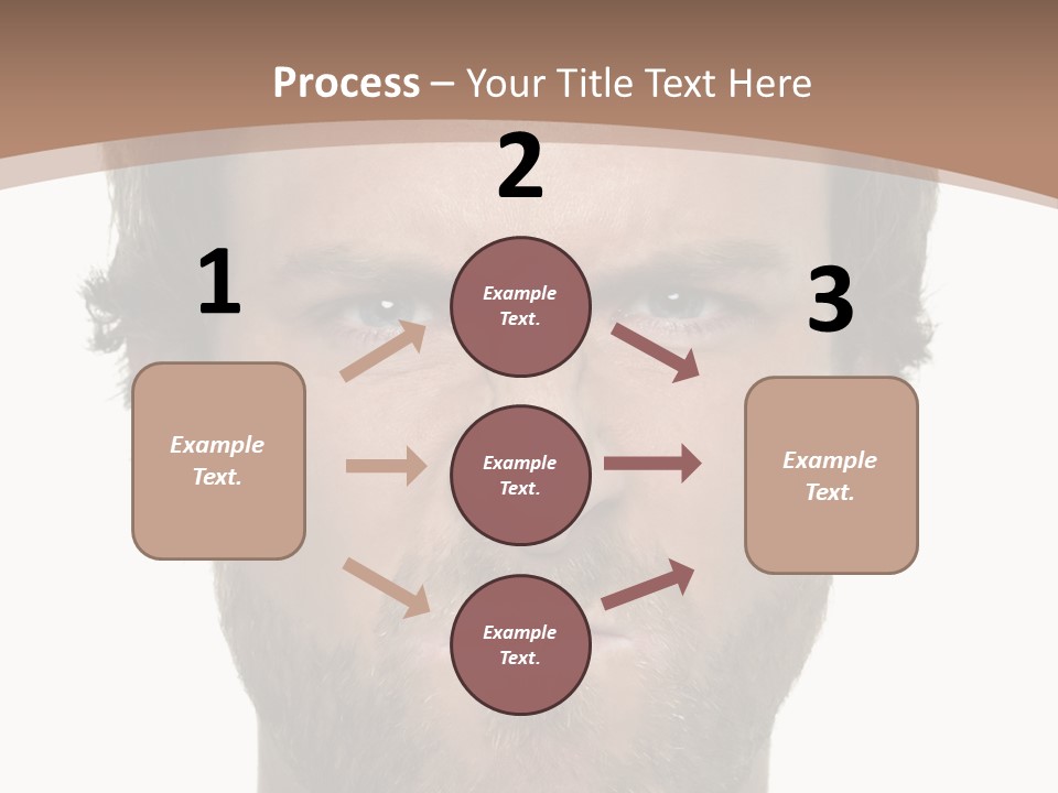 Frown Blue Eyes Nose PowerPoint Template