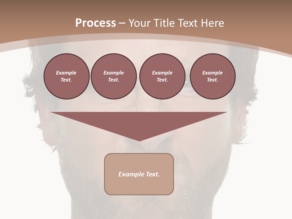 Frown Blue Eyes Nose PowerPoint Template