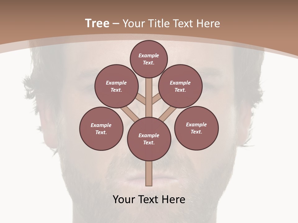 Frown Blue Eyes Nose PowerPoint Template