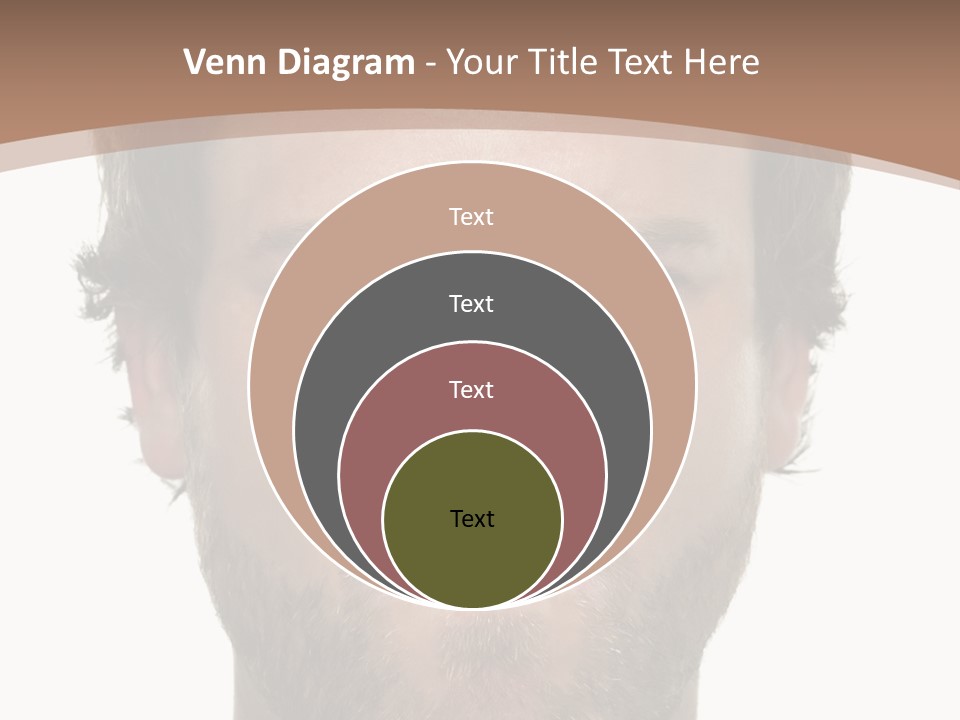 Frown Blue Eyes Nose PowerPoint Template