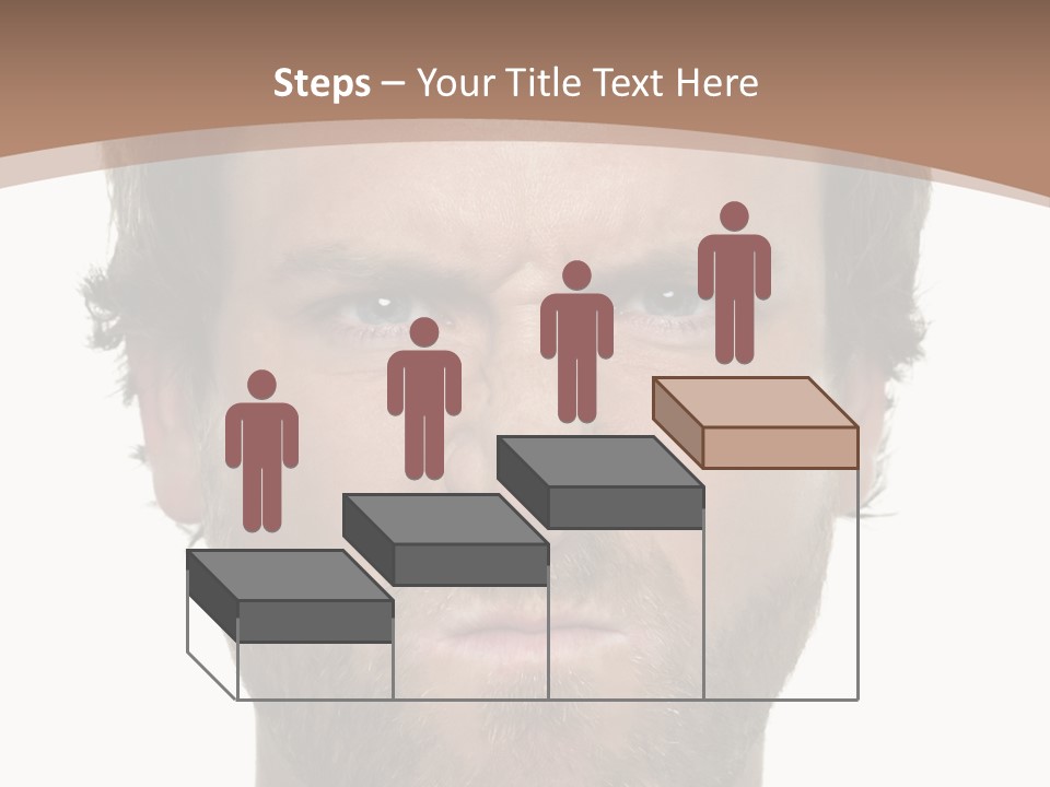 Frown Blue Eyes Nose PowerPoint Template