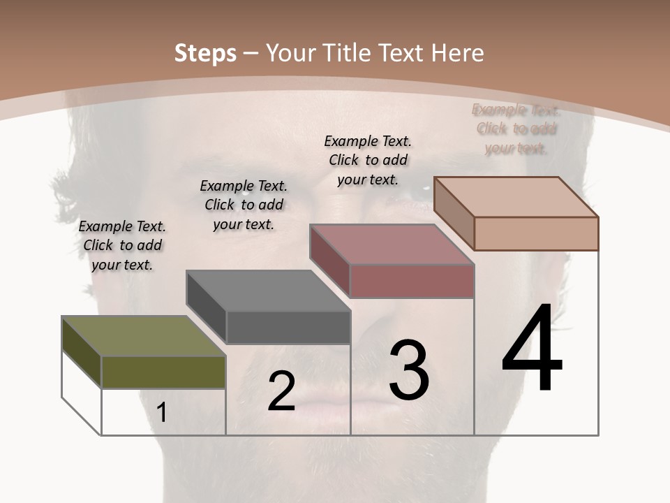 Frown Blue Eyes Nose PowerPoint Template