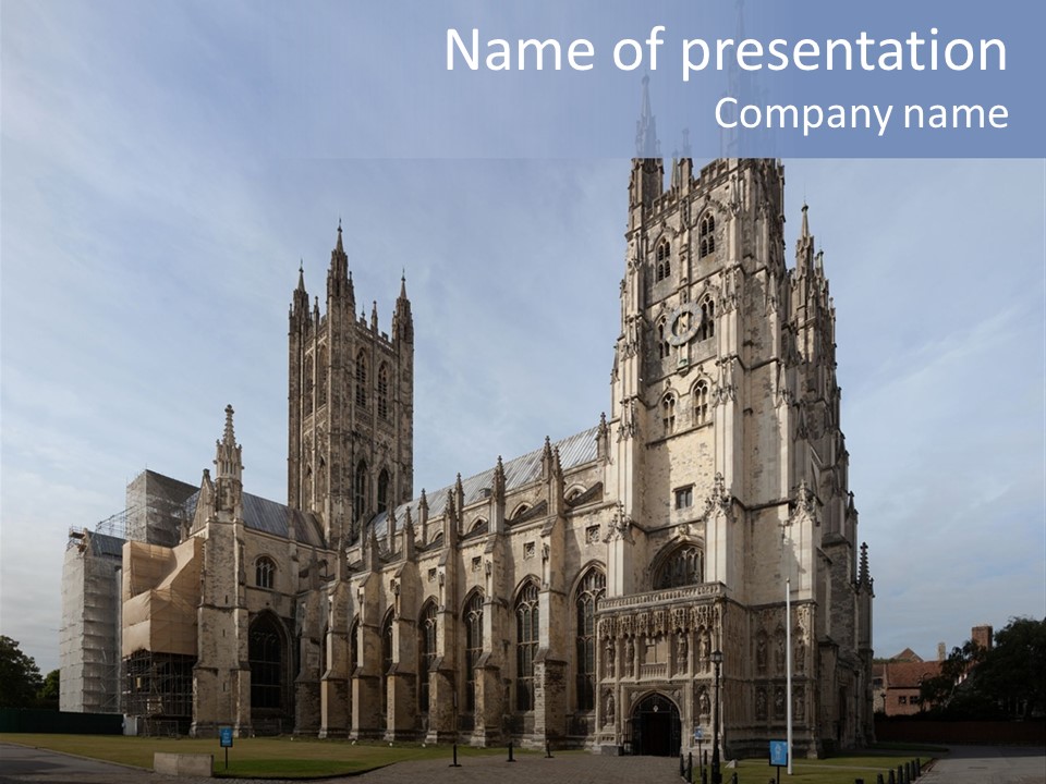 Kent Christian Landmark PowerPoint Template