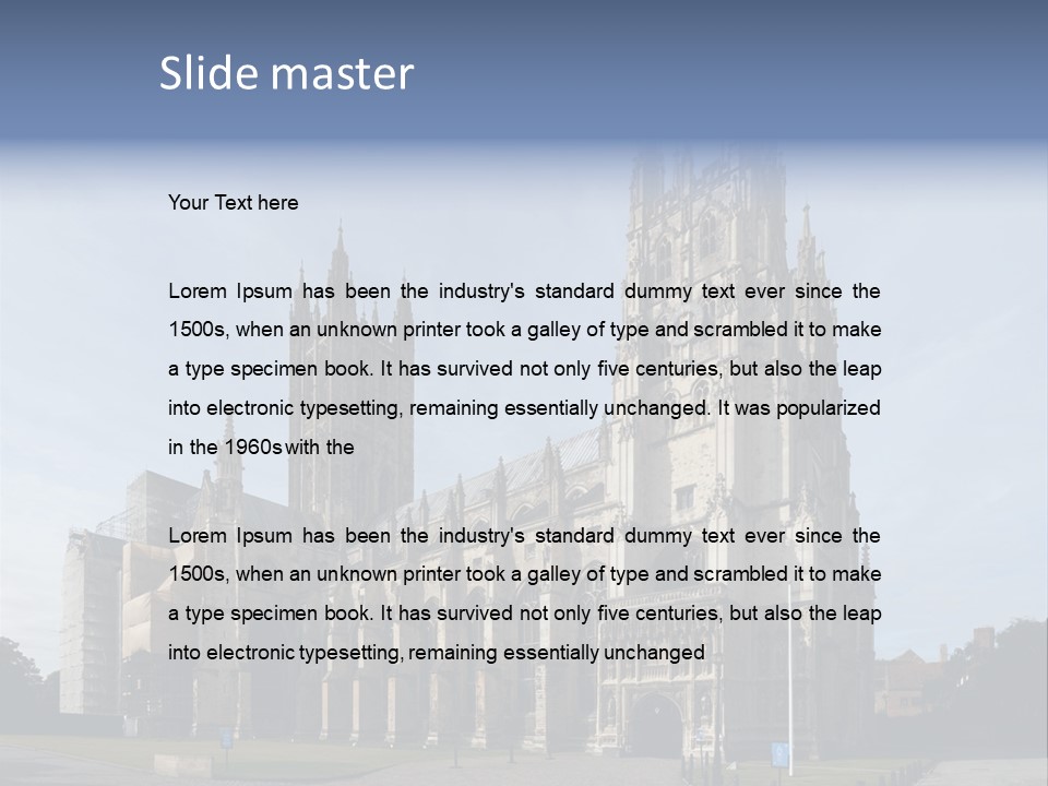 Kent Christian Landmark PowerPoint Template