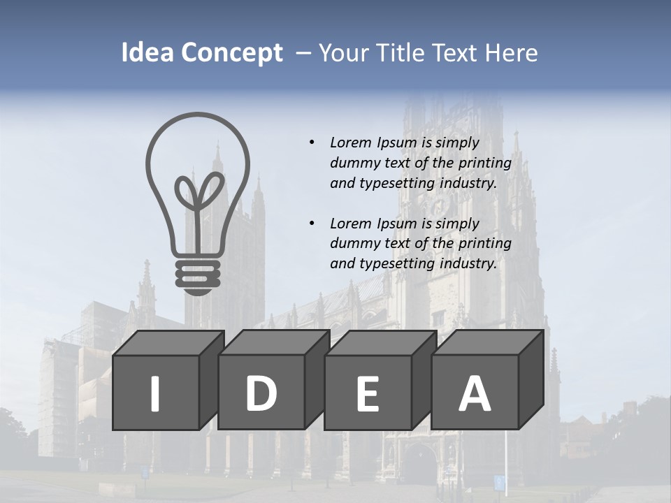 Kent Christian Landmark PowerPoint Template