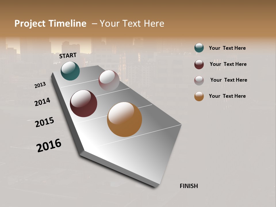 Late Afternoon Light The Big Apple Taxicabs PowerPoint Template