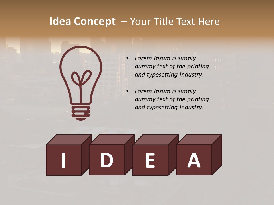 Late Afternoon Light The Big Apple Taxicabs PowerPoint Template