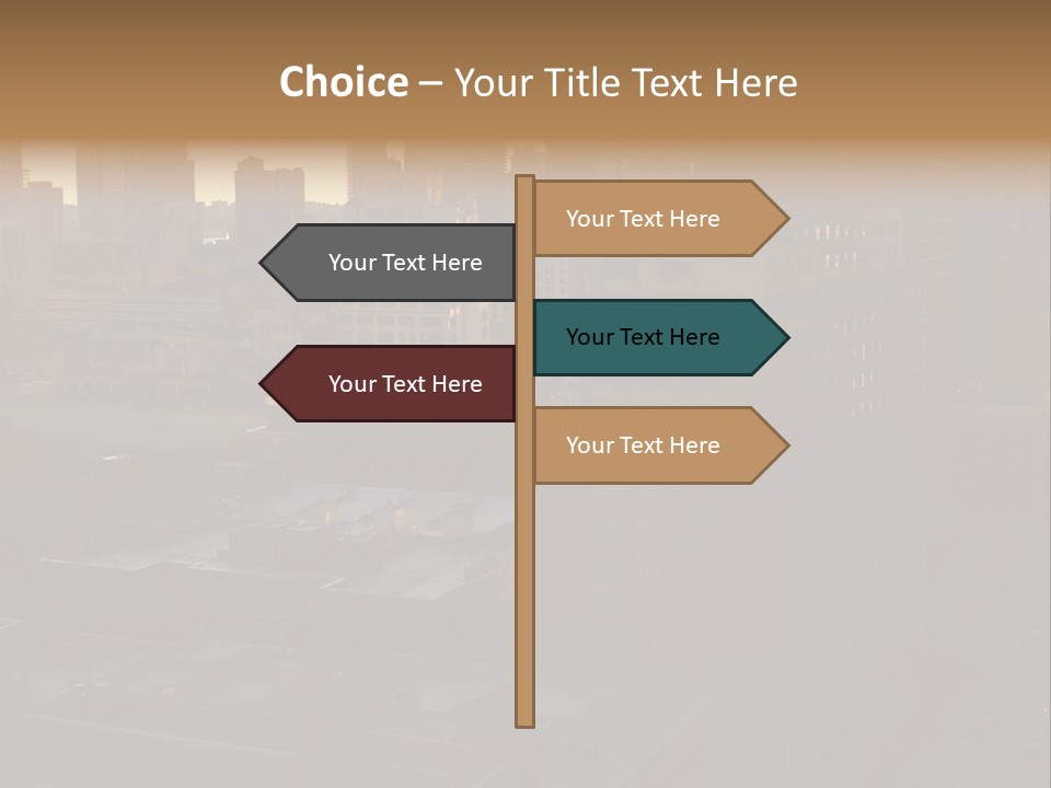 Late Afternoon Light The Big Apple Taxicabs PowerPoint Template