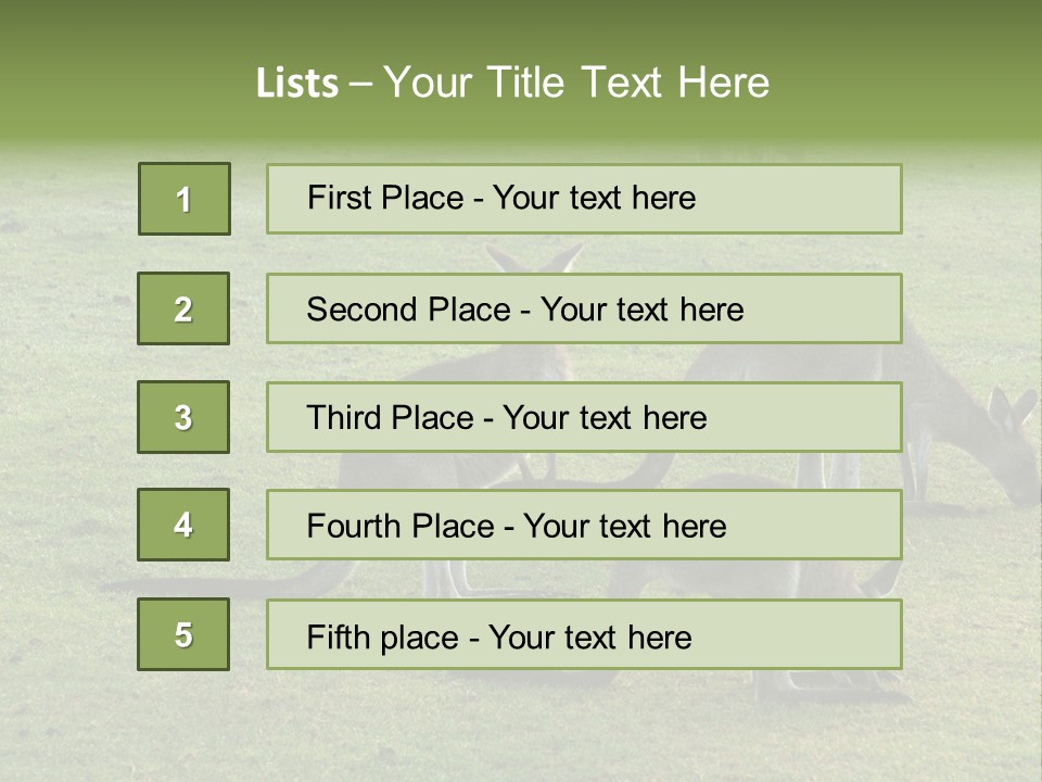Wild Animal Eat Australian PowerPoint Template