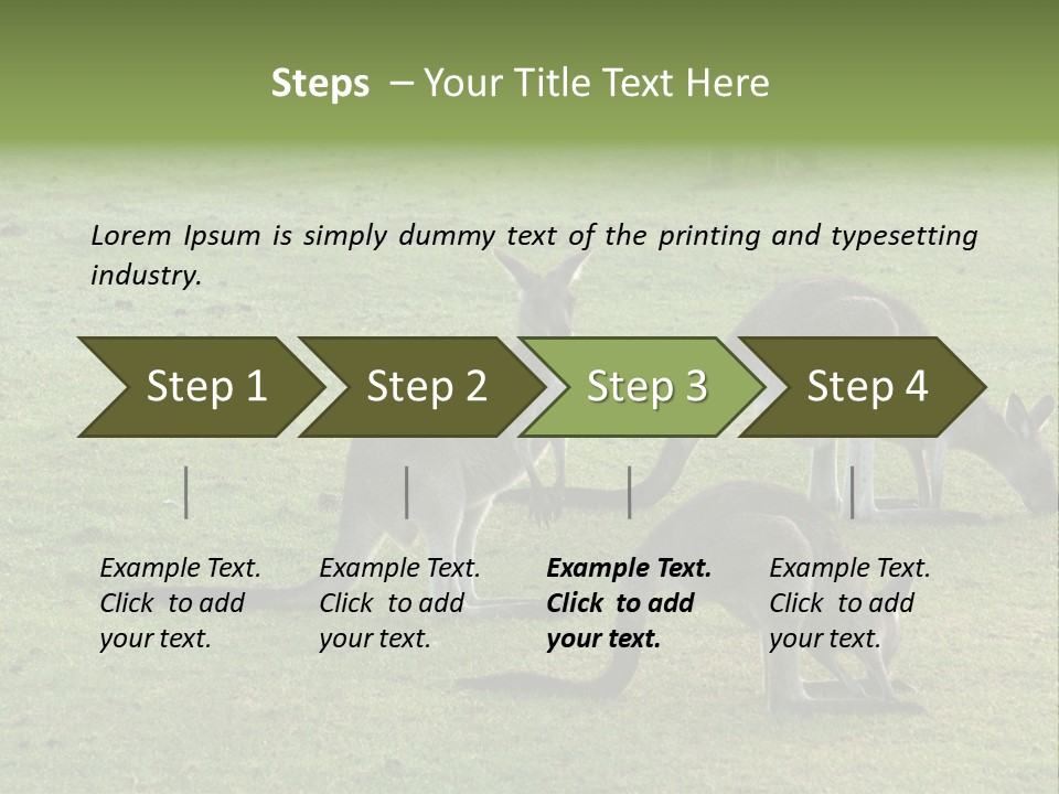 Wild Animal Eat Australian PowerPoint Template