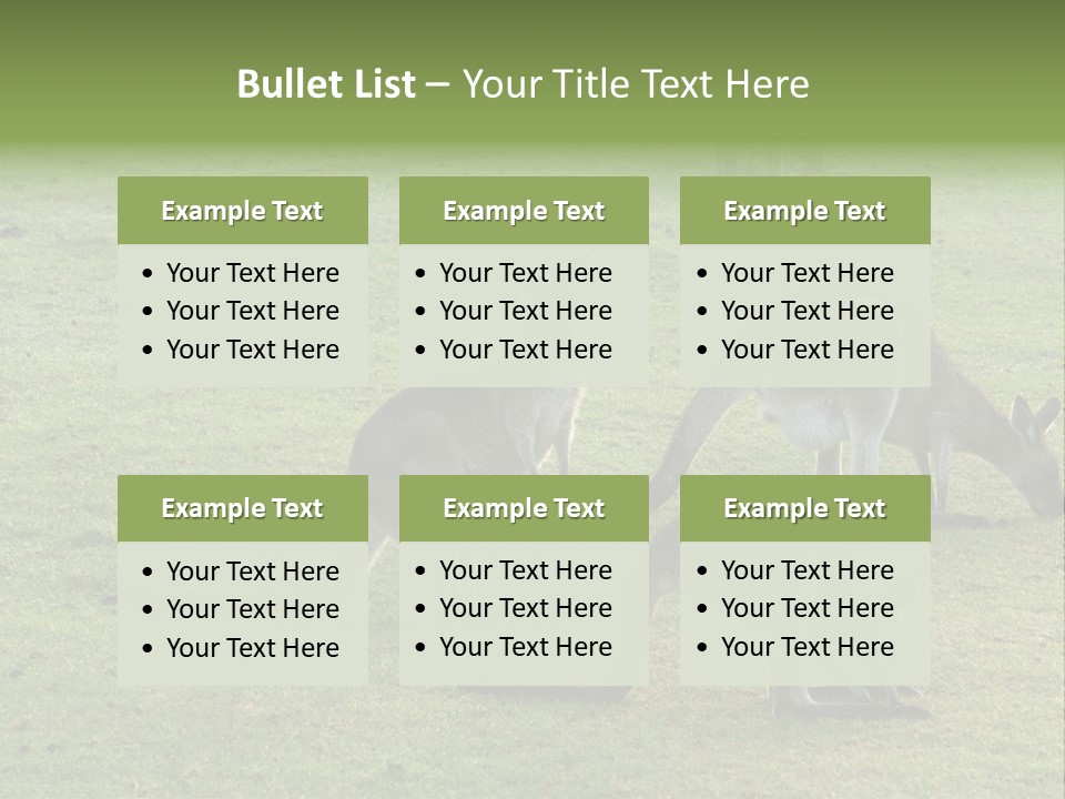 Wild Animal Eat Australian PowerPoint Template