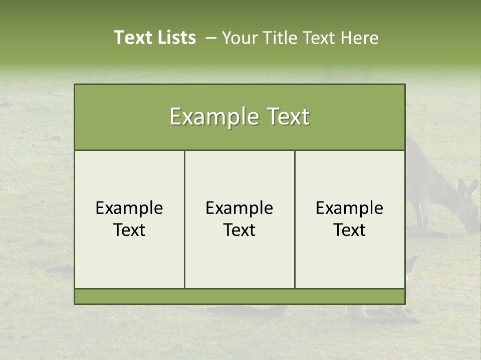 Wild Animal Eat Australian PowerPoint Template