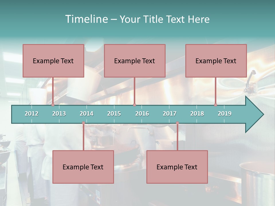 A Group Of Chefs Preparing Food In A Kitchen PowerPoint Template