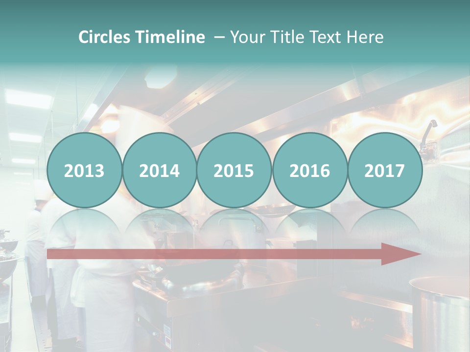 A Group Of Chefs Preparing Food In A Kitchen PowerPoint Template