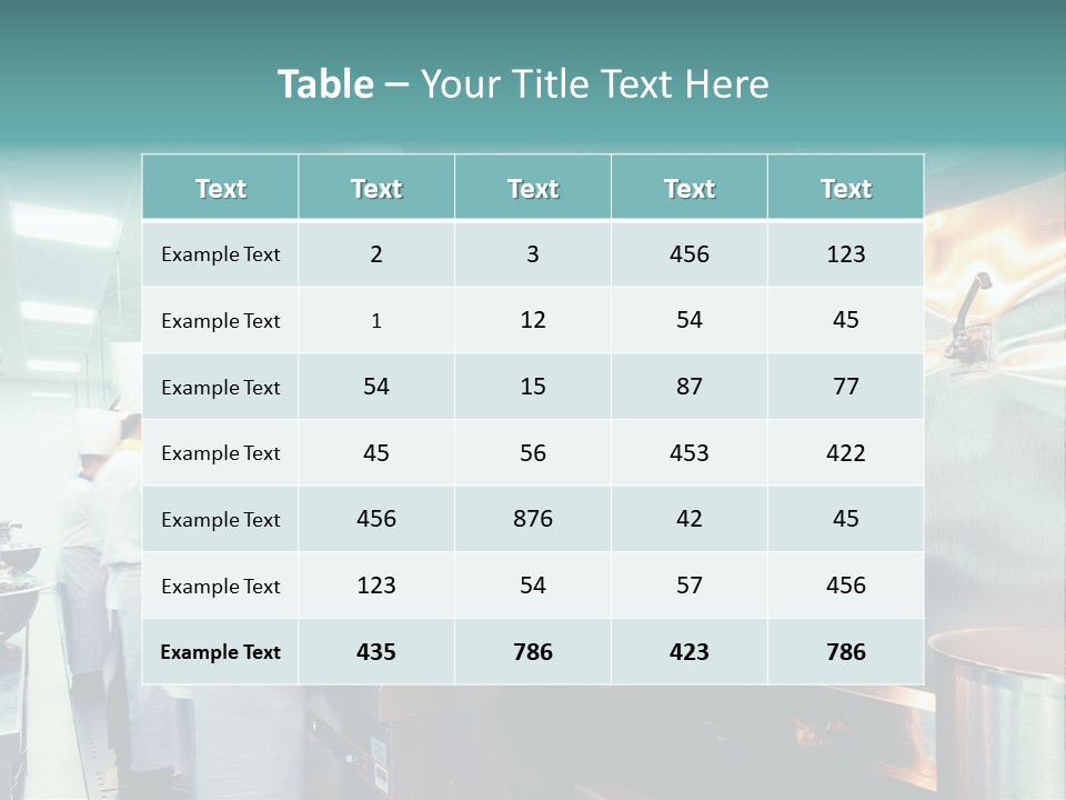 A Group Of Chefs Preparing Food In A Kitchen PowerPoint Template