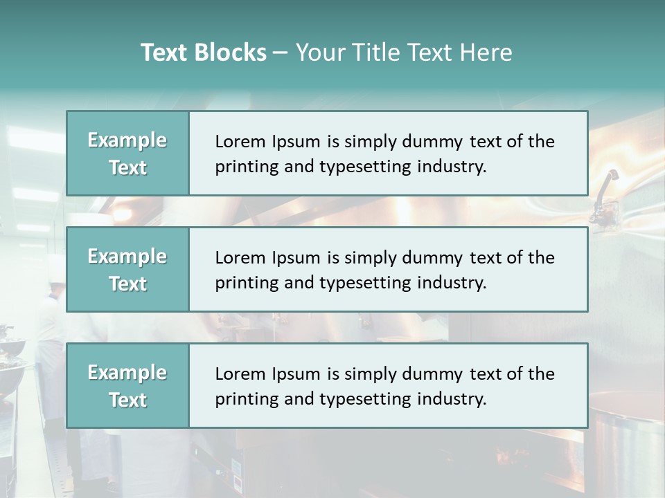 A Group Of Chefs Preparing Food In A Kitchen PowerPoint Template