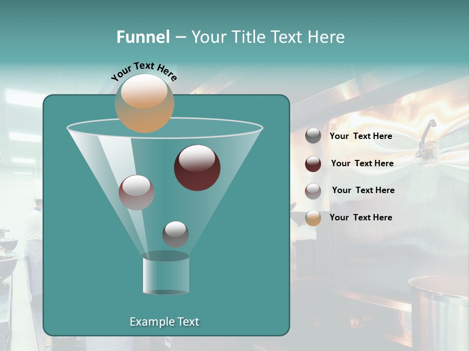 A Group Of Chefs Preparing Food In A Kitchen PowerPoint Template