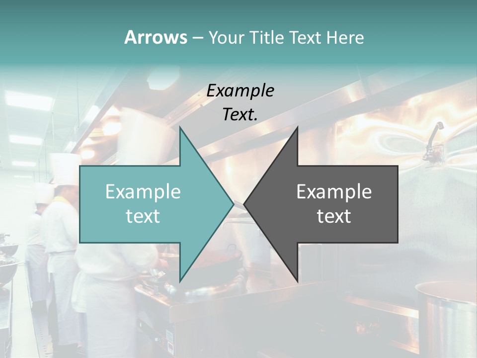 A Group Of Chefs Preparing Food In A Kitchen PowerPoint Template