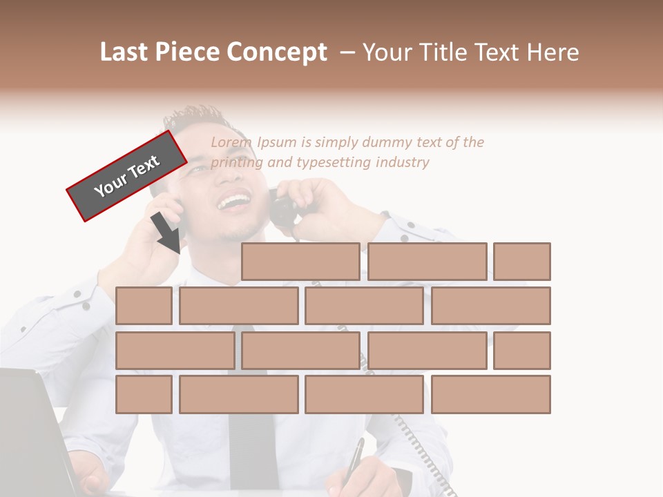 Tasks Arms Worker PowerPoint Template