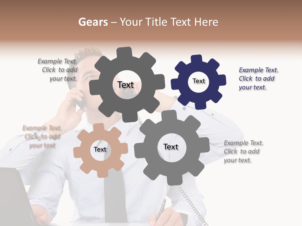 Tasks Arms Worker PowerPoint Template