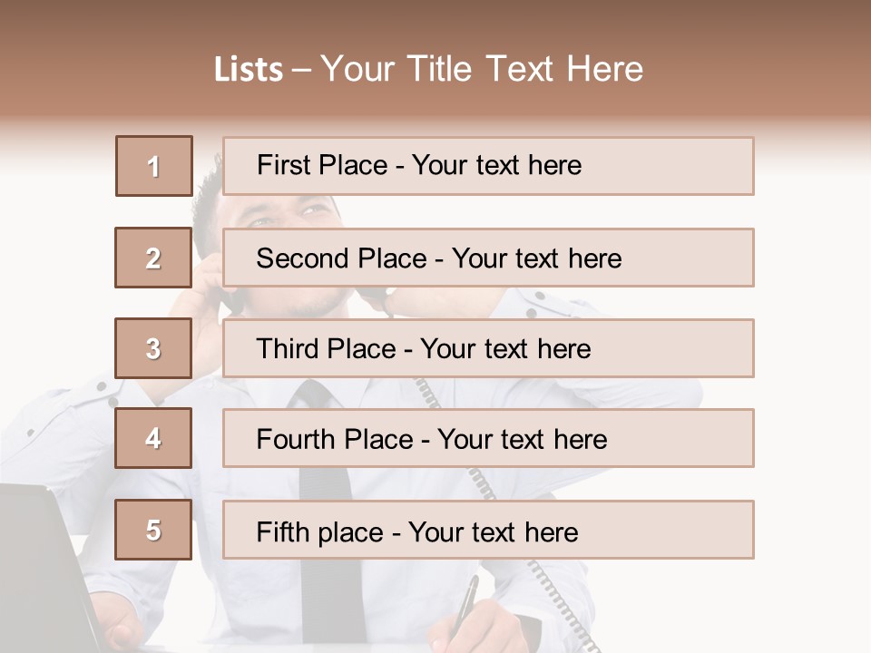 Tasks Arms Worker PowerPoint Template