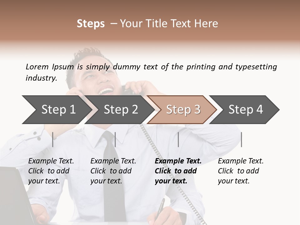 Tasks Arms Worker PowerPoint Template