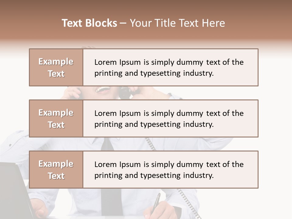 Tasks Arms Worker PowerPoint Template